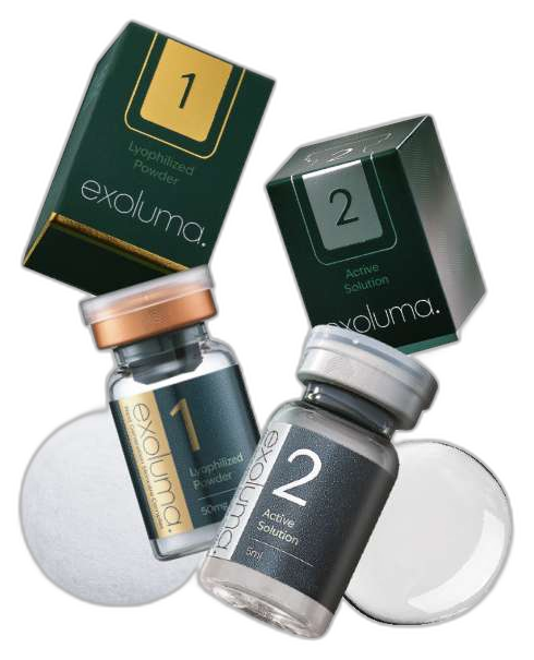Set Exoluma — polvo Pure Exo 50 mg + ácido hialurónico 5 ml