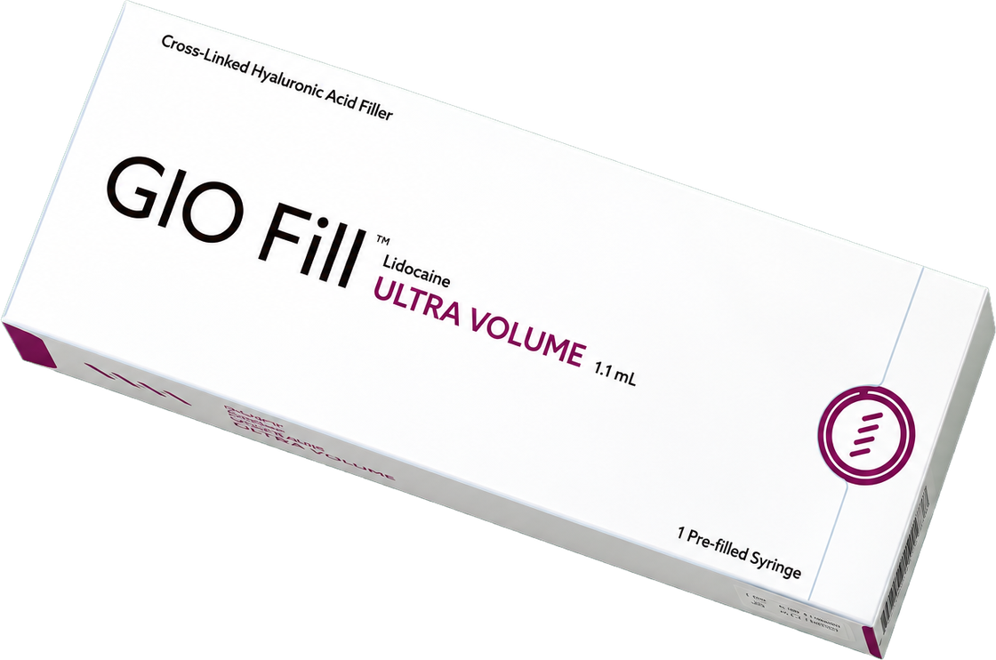 GIO Fill Ultra Volume — ácido hialurónico reticulado, jeringa precargada 1,1 mL